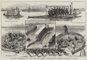 The Nile Expedition for the Relief of General Gordon, the Transport Difficulty solved 